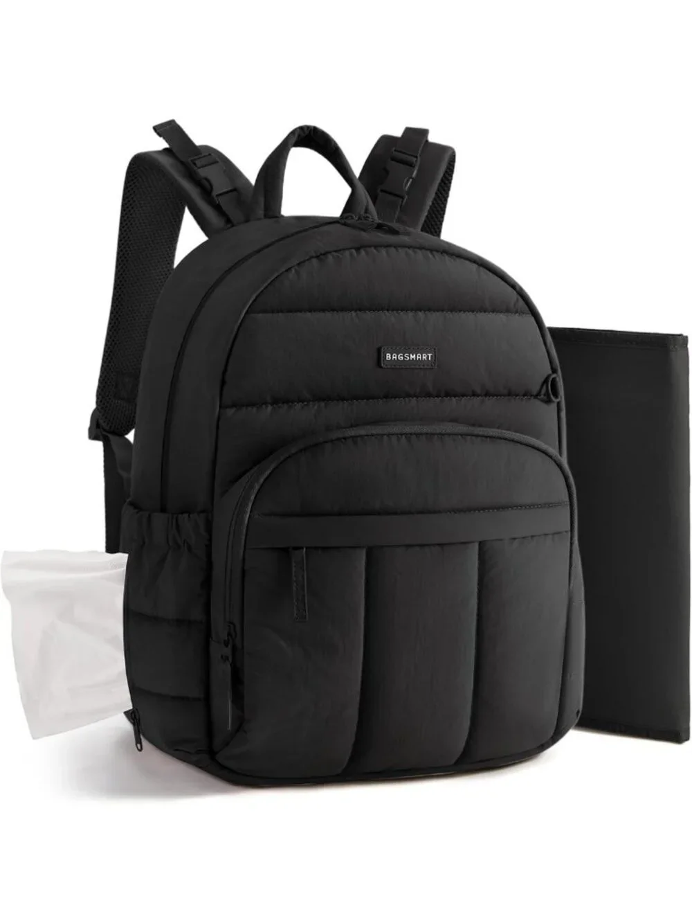 Stylish Multi-Pocket Diaper Bag Backpack with Waterproof Changing Pad